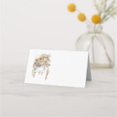 Carte De Placement Bouquet de fleurs Boho et Dreamcatcher (Devant)