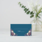 Carte De Placement Bouquet Mariage de goth esthétique foncé (Debout devant)