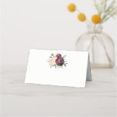 Carte De Placement Bouquet Peach Rose de Bourgogne (Devant)