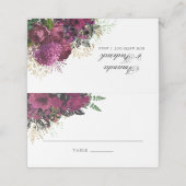 Carte De Placement Bourgogne - Marsala et Mariage d'or Numéro de tabl (Extérieur déplié)