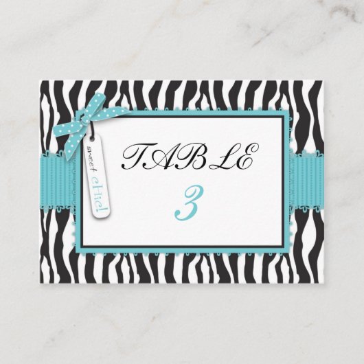 Carte De Placement Boutique Chic Boy Table Card Plat (Devant)