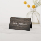 Carte De Placement Branches courbes | Mariage en bois (Dos)