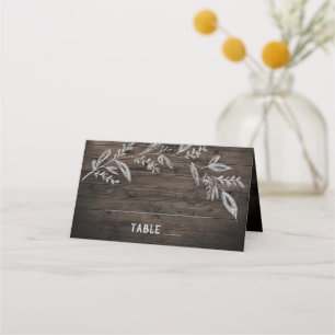 Carte De Placement Branches courbes   Mariage en bois