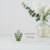 Carte De Placement Branches et baies modifiables Noël (Debout devant)