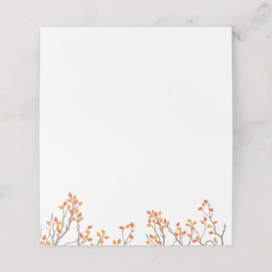 Carte De Placement Branches joyeuses (Extérieur déplié)