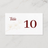 Carte De Placement Bravo pour l'amour ! Script Whimsical (Dos)