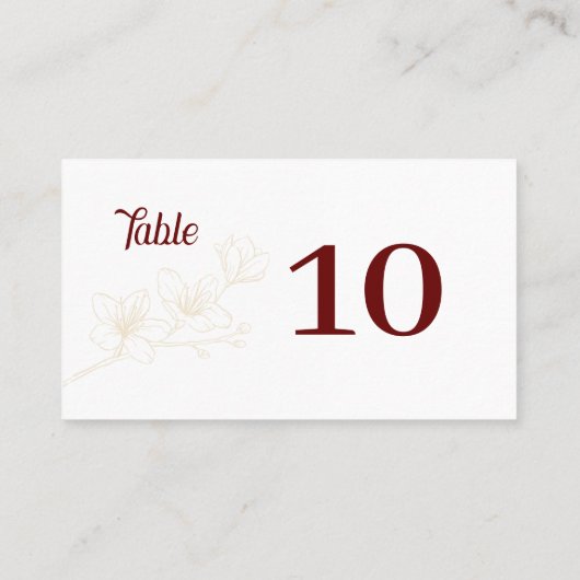 Carte De Placement Bravo pour l'amour ! Script Whimsical (Dos)