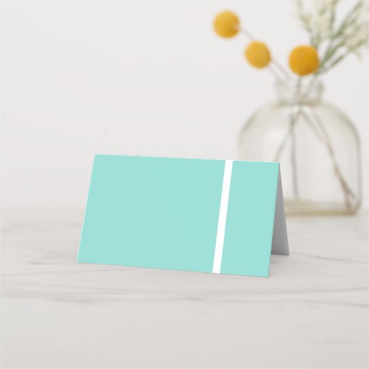 Carte De Placement Bride Douche Mariée Turquoise Tea Party (Dos)