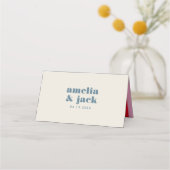 Carte De Placement Bright BoldTypography Mariage moderne (Devant)