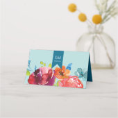 Carte De Placement Bright Été coloré Mariage (Dos)