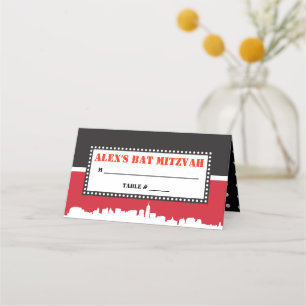 Carte De Placement BROADWAY VIP Bar Bat mitzvah carte d'escorte de si