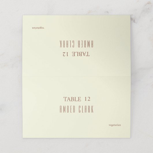 Carte De Placement Brown beige (Extérieur déplié)