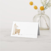 Carte De Placement Brunch Neutral Boho Baby (Devant)