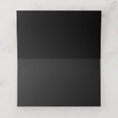Carte De Placement Buffalo Check Plaid Black & White Fold Mariage (Intérieur déplié)