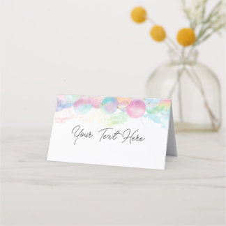 Carte De Placement Bulle arc-en-ciel colorée
