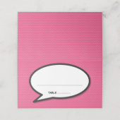 Carte De Placement Bulle de bande dessinée Pop Art (Extérieur déplié)