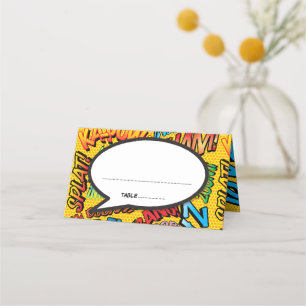 Carte De Placement Bulle de dialogue colorée moderne et amusante