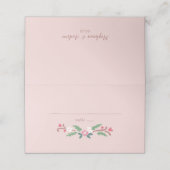 Carte De Placement Bunch floral romantique rustique (Extérieur déplié)