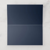 Carte De Placement Burgundy Blush Blue Floral Mariage Nom d'hôte (Intérieur déplié)