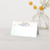 Carte De Placement Cactus Succulent String Lights Mariage Place Cards (Devant)