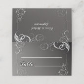 Carte De Placement Cadre argenté (Extérieur déplié)