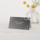 Carte De Placement Cadre argenté (Dos)