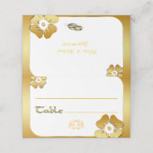 Carte De Placement Cadre doré (Extérieur déplié)