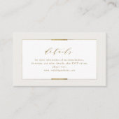 Carte De Placement Cadre Elegance Simple Moderne Détails Mariage (Devant)