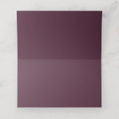 Carte De Placement Cadre Rose à la crème de Bourgogne doux (Intérieur déplié)