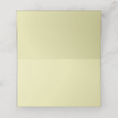 Carte De Placement Cadre rose - Mariage jaune céleste Monogramme (Intérieur déplié)