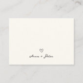 Carte De Placement Cadre Wavy illustré à la main (Dos)