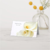 Carte De Placement Calla lys au-dessus de closeuse (Dos)