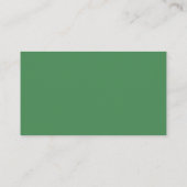 Carte De Placement Calligraphie aquarelle verte tranquille (Dos)