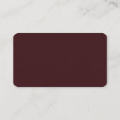 Carte De Placement Calligraphie beige minimaliste (Dos)