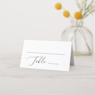 Carte De Placement Calligraphie classique Delicate Mariage officiel