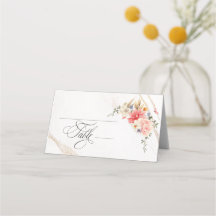 Calligraphie de luxe Mariage rose florale