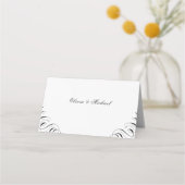 Carte De Placement Calligraphie fleurie carte de lieu de mariage vint (Dos)