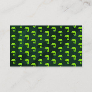 Carte De Placement Caméléon vert mignon