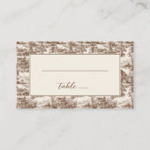 Carte De Placement Campagne Rétro Beige Nostalgique (Devant)