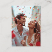 Carte De Placement Capturez L'Amour Qr Code Photo Mariage moderne (Dos)