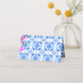 Carte De Placement Carreaux bleus Bougainville Méditerranée à thème (Dos)