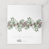 Carte De Placement Carte à feuillage persistant (Extérieur déplié)