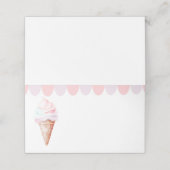 Carte De Placement Carte alimentaire d'anniversaire pastel crème glac (Extérieur déplié)