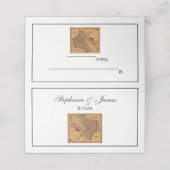 Carte De Placement Carte antique du Texas #1 (Extérieur déplié)