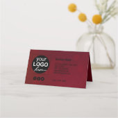 Carte De Placement Carte cadeau Red Valentine's Day Gold Heart Ribbon (Dos)