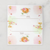 Carte De Placement Carte citrouille Place Automne Douche Automne Anni (Extérieur déplié)