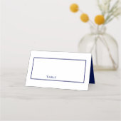 Carte De Placement Carte Clean Blue and White Place (Devant)