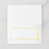 Carte De Placement Carte Clean Yellow et White Place (Extérieur déplié)
