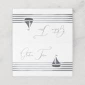 Carte De Placement Carte de buffet sans gluten à voilier (Extérieur déplié)