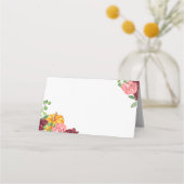 Carte De Placement Carte de citrouille à fleurs de Bourgogne (Dos)